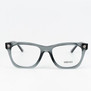 NEW Versace VE3363U 5496 Grey Transparent Square Unisex Eyeglasses VE 3363U